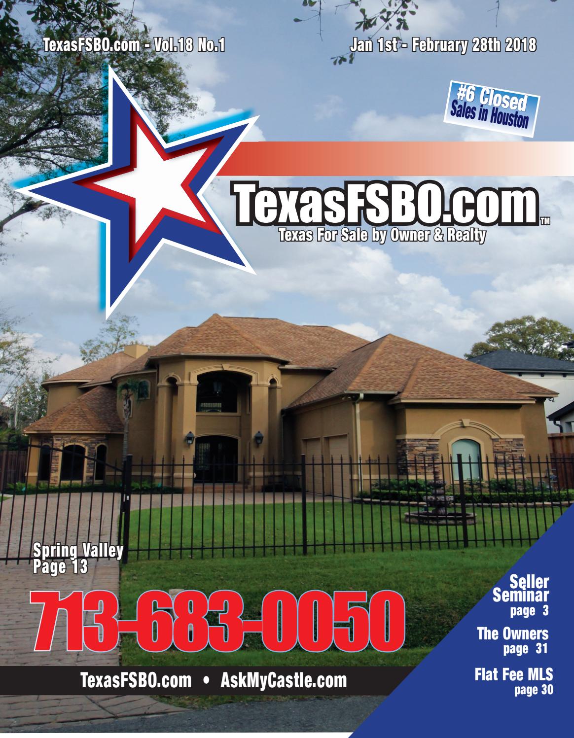 Magazine Jan/Feb 2018 by Texas FSBO Issuu