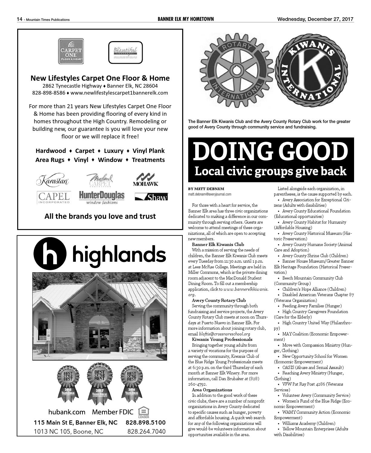 Banner Elk My Hometown 201718 by Mountain Times Publications Issuu