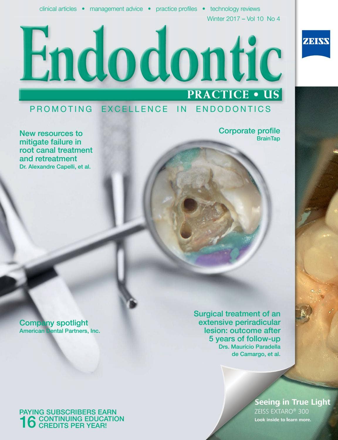 Endodontic Practice US Winter 2017 Vol 10 No 4 by MedMark, LLC - Issuu