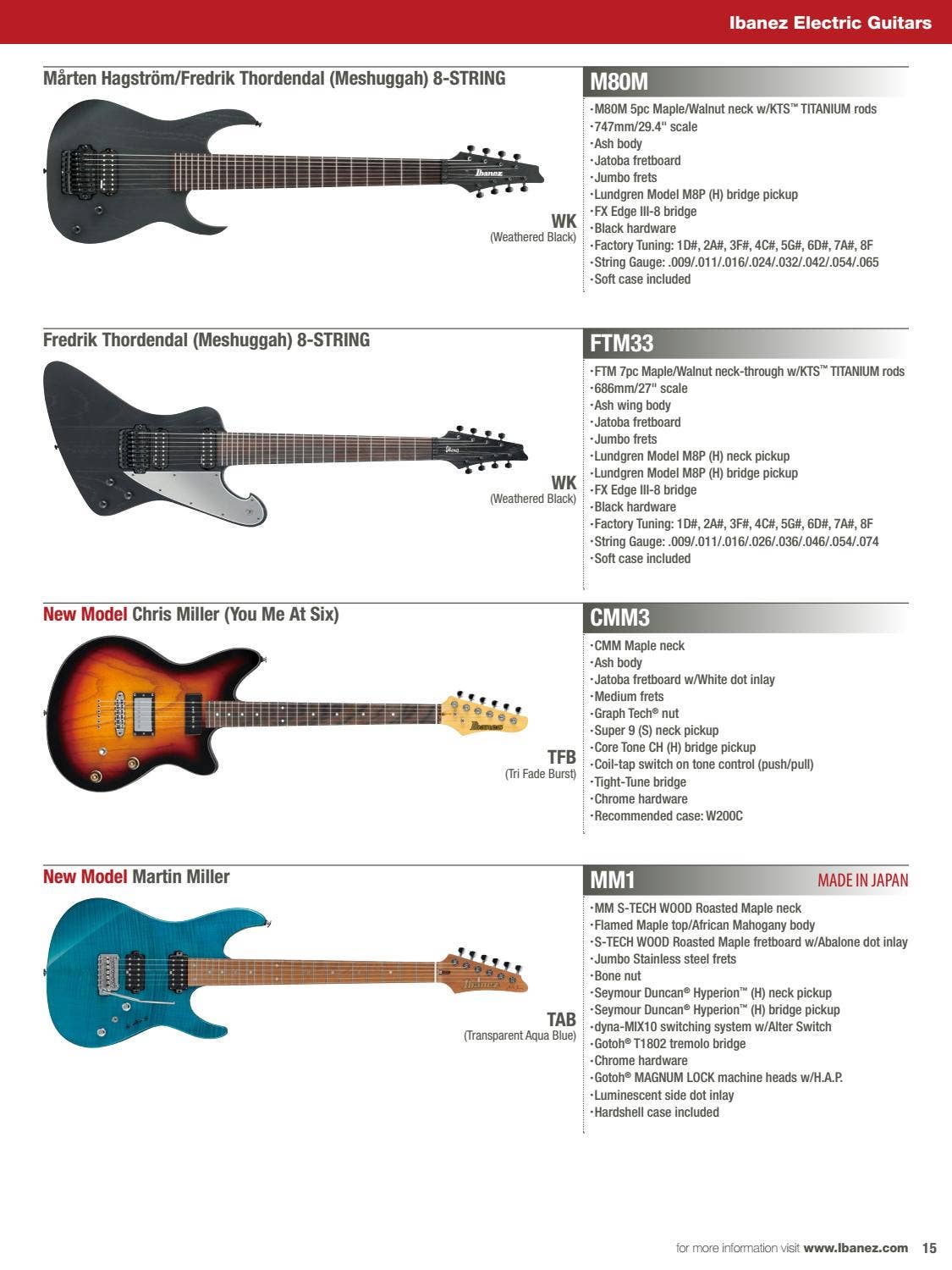 IBANEZ 2018 FULL LINE CATALOG by Ibanez Germany Issuu