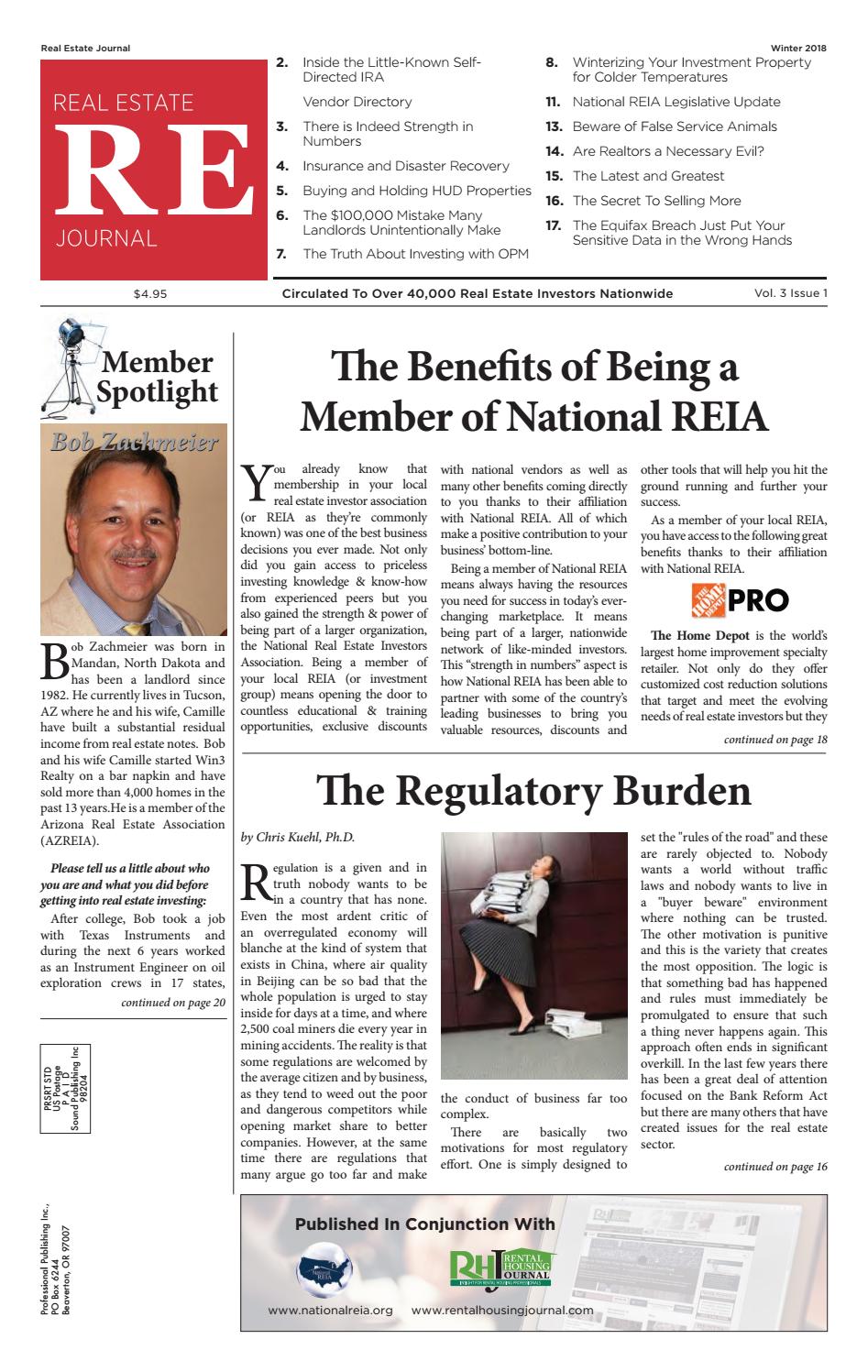 Real Estate Journal Winter 2018 by National Real Estate Investors