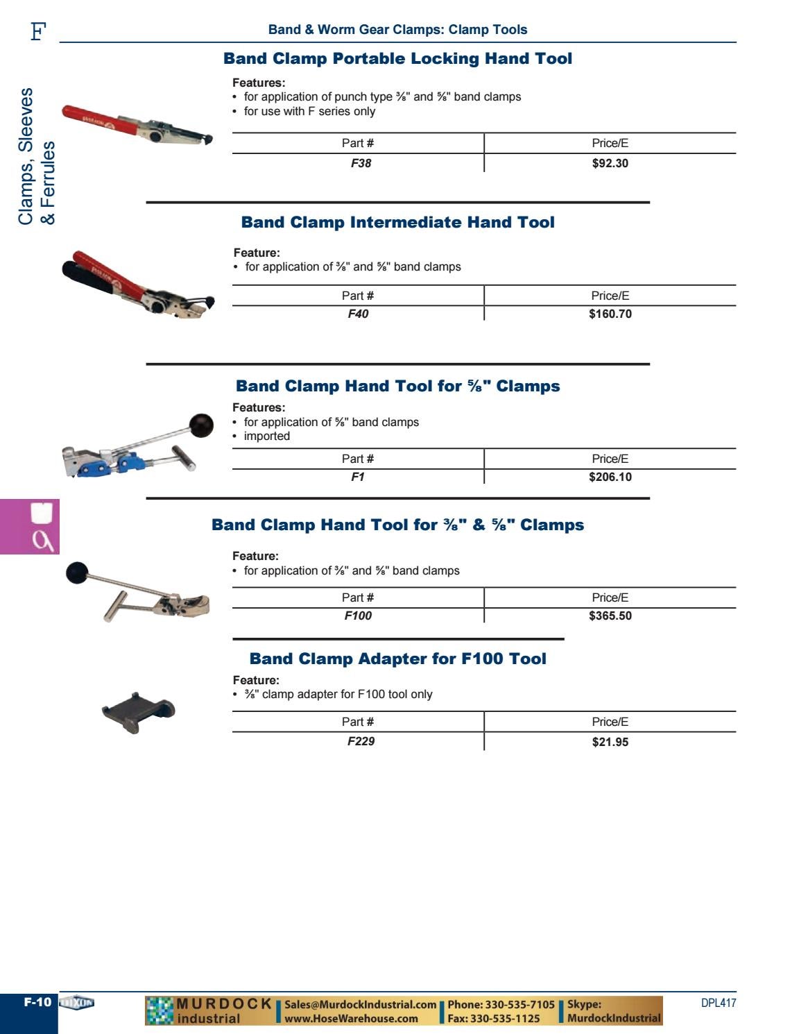 Dixon Valve Master Catalog 2017/2018 Couplings, Cam Groove, Clamps