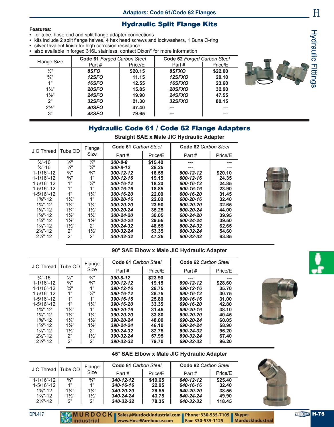 Dixon Valve Master Catalog 2017/2018 Couplings, Cam Groove, Clamps