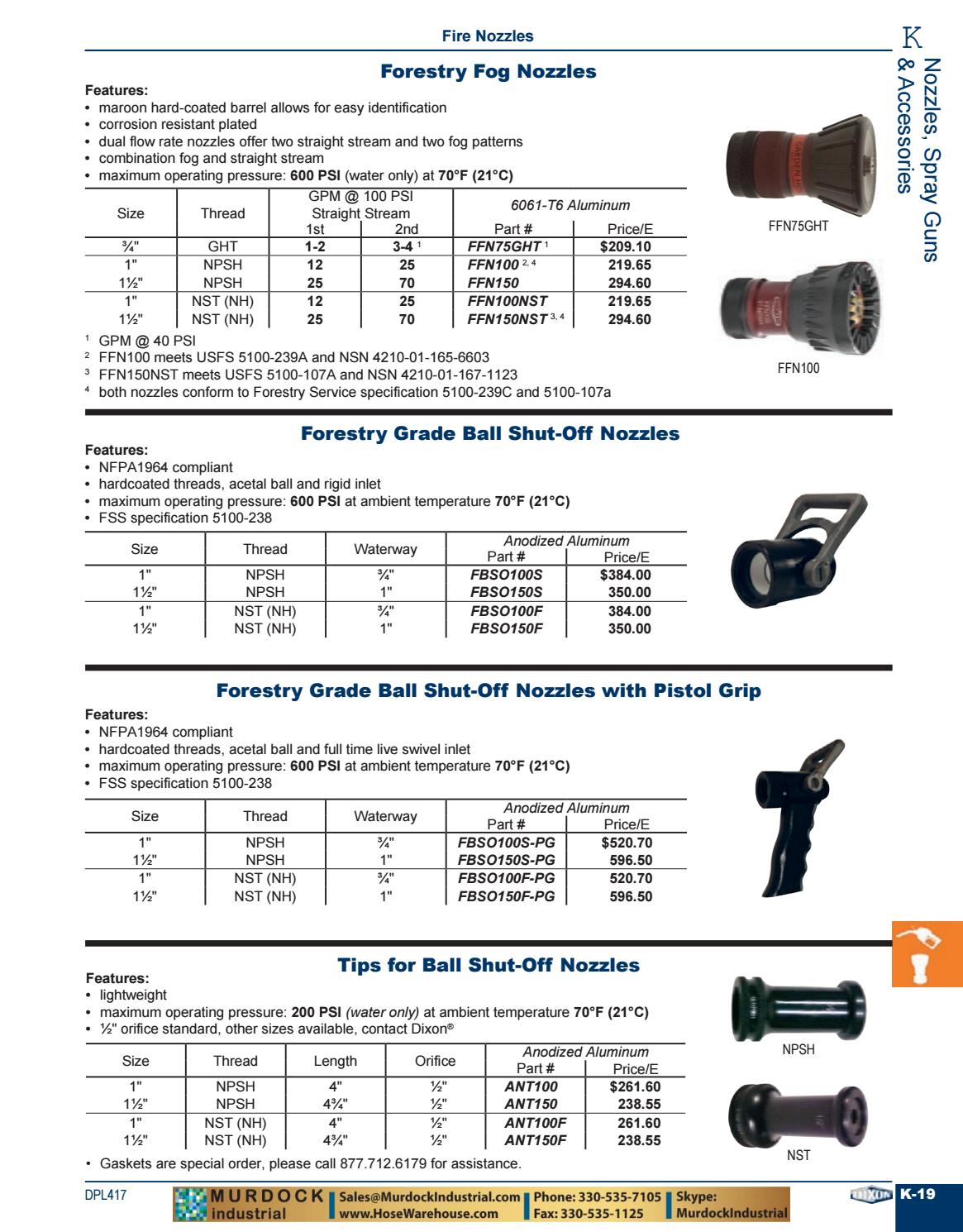 Dixon Valve Master Catalog 2017/2018 Couplings, Cam Groove, Clamps