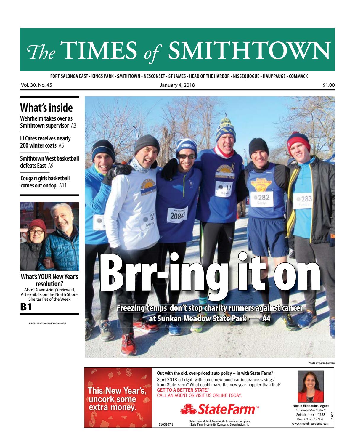 The Times of Smithtown January 4, 2018 by TBR News Media Issuu
