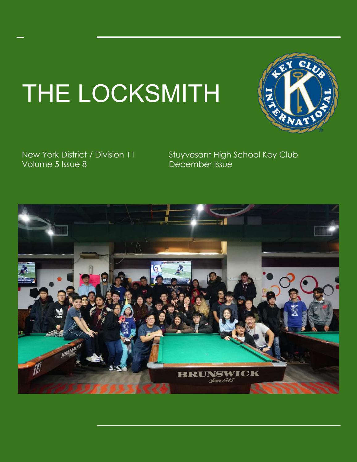 The Locksmith, December 2017 by Stuyvesant High School Key Club Issuu