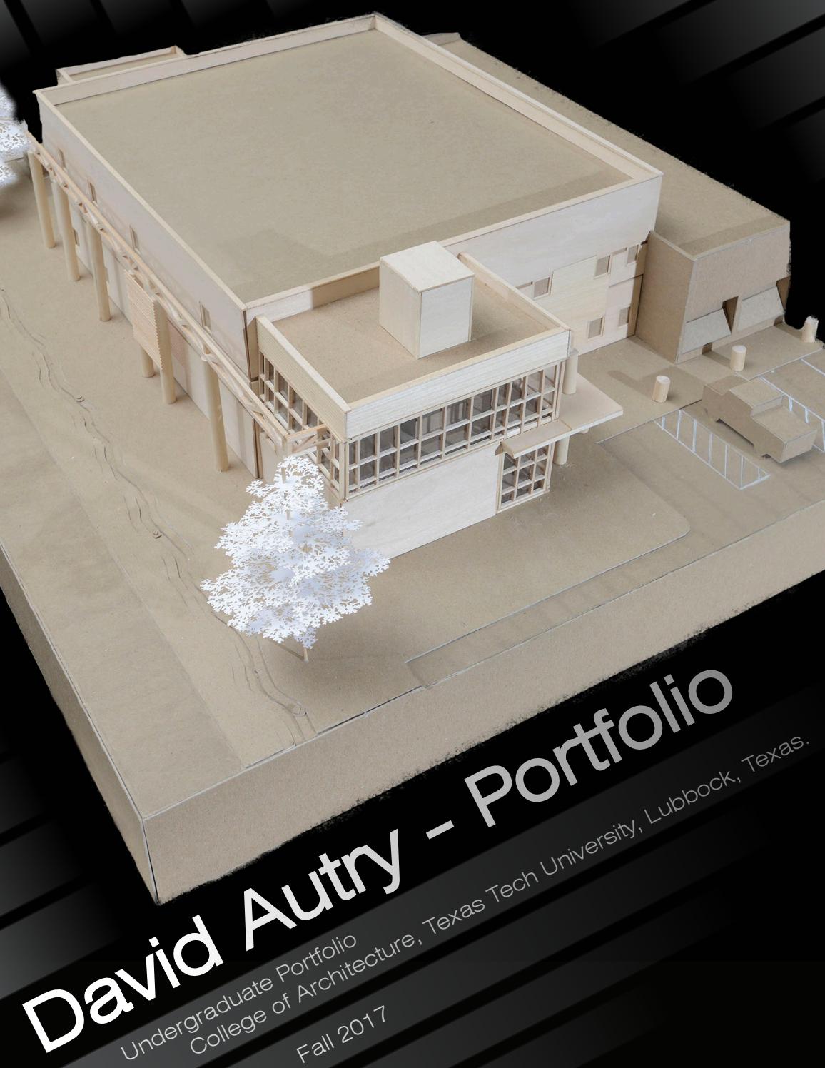 Undergraduate Architecture Portfolio - David Autry - Second Year by ...