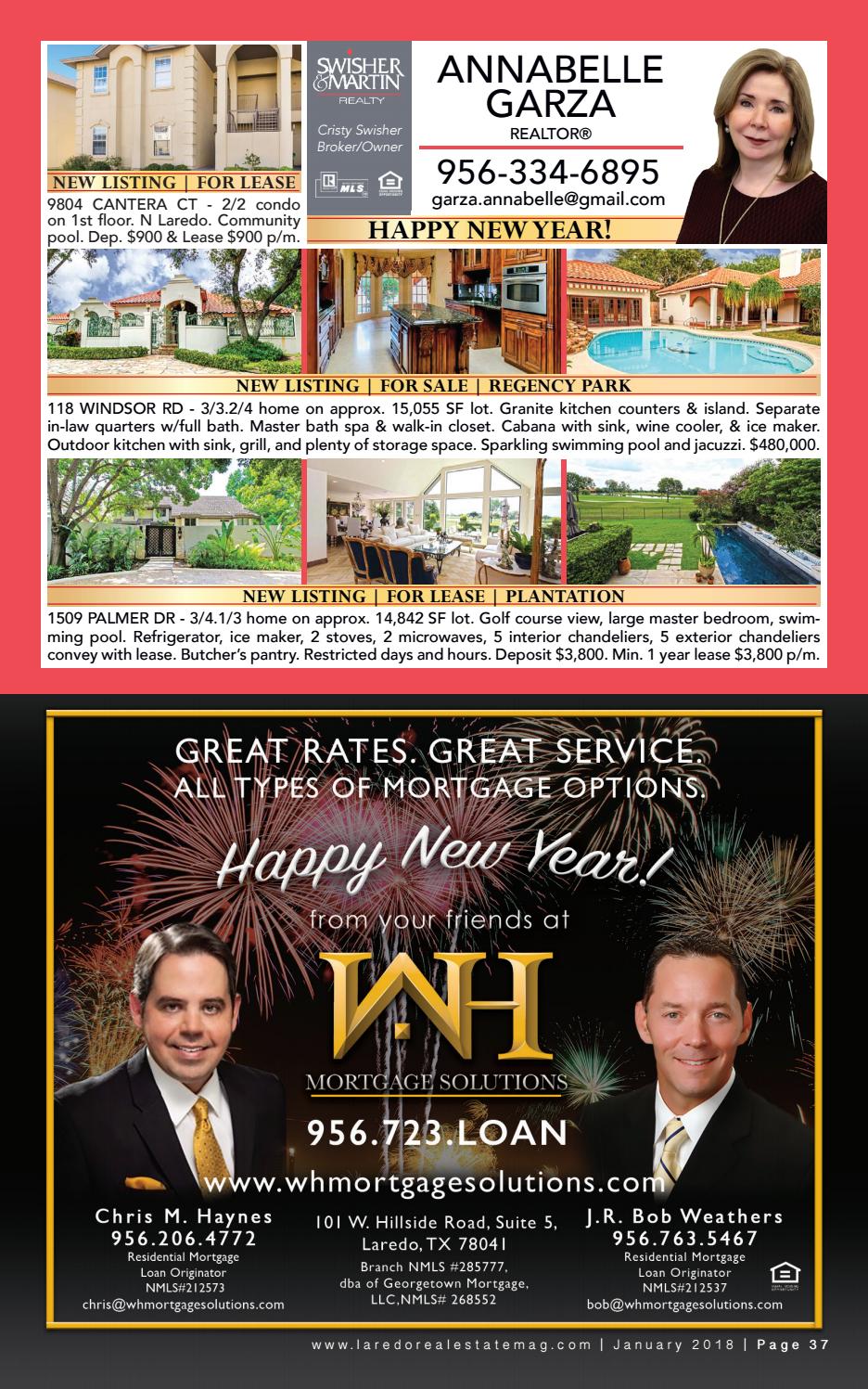 Laredo Real Estate Magazine January 2018 by Laredo Real Estate Magazine