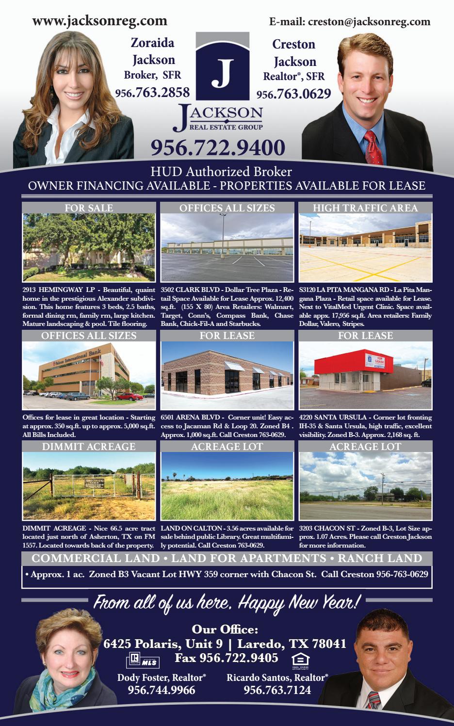 Laredo Real Estate Magazine January 2018 by Laredo Real Estate Magazine