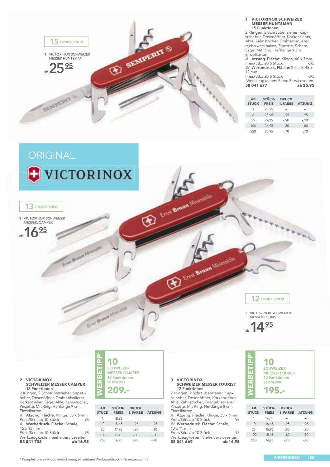 Schere Korkenzieher Holzs/äge Victorinox Huntsman Taschenmesser