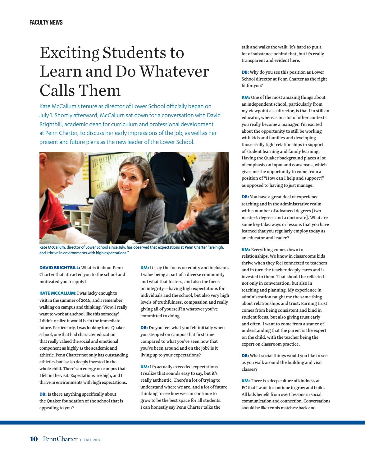 fall 2017 penn charter magazine by william penn charter school issuu