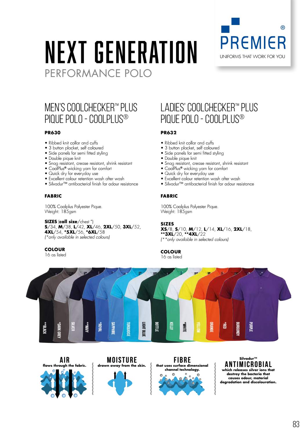 Premier Women/'s Coolchecker Plus Pique Polo with CoolPlus PR632