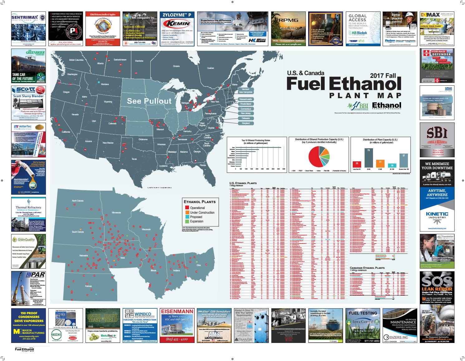 2017 Fall Fuel Ethanol Plant Map by BBI International Issuu