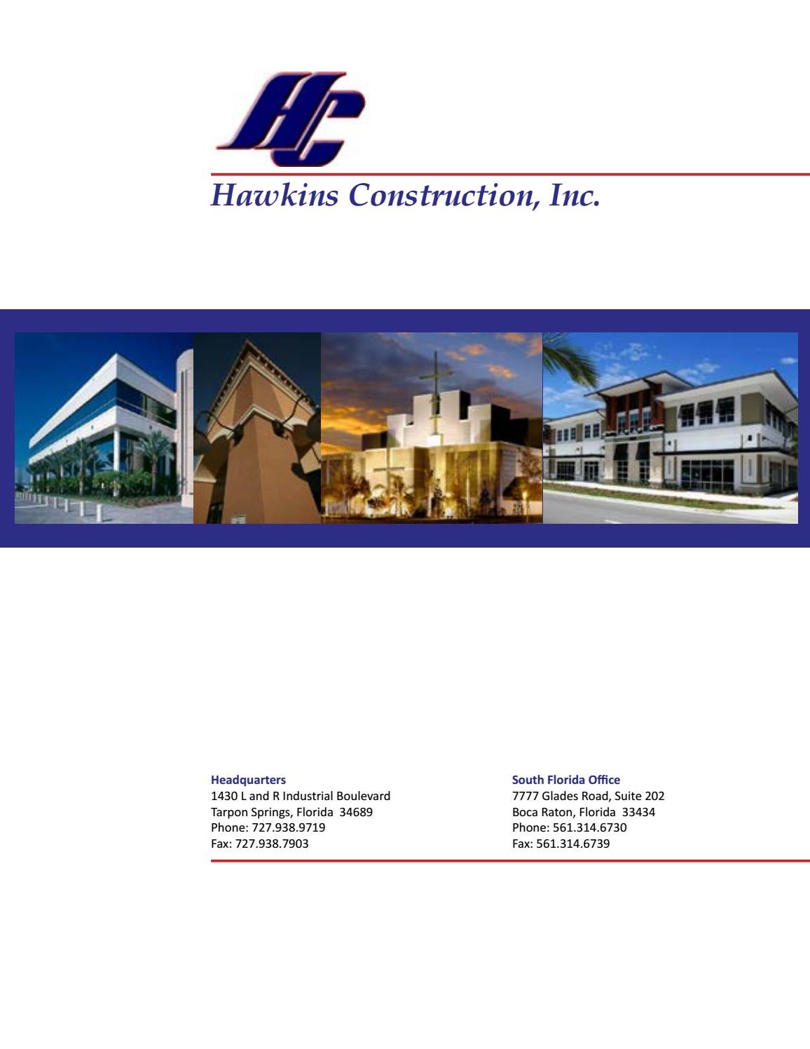 Hawkins Construction Brochure by Hawkins Construction, Inc. Issuu