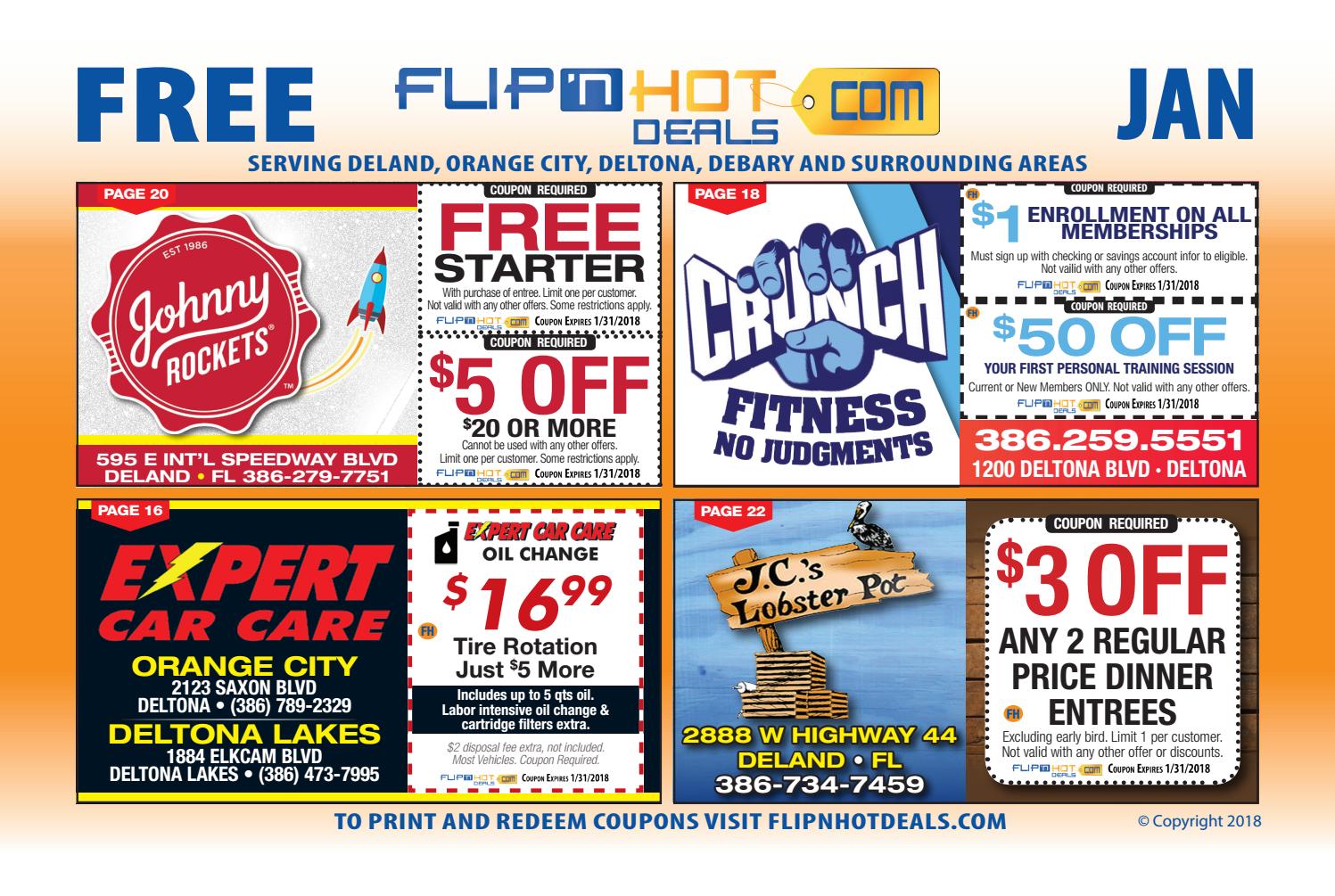 Flip'nHot Deals Coupon Book Deland January 2018 DeLand Area by Flip