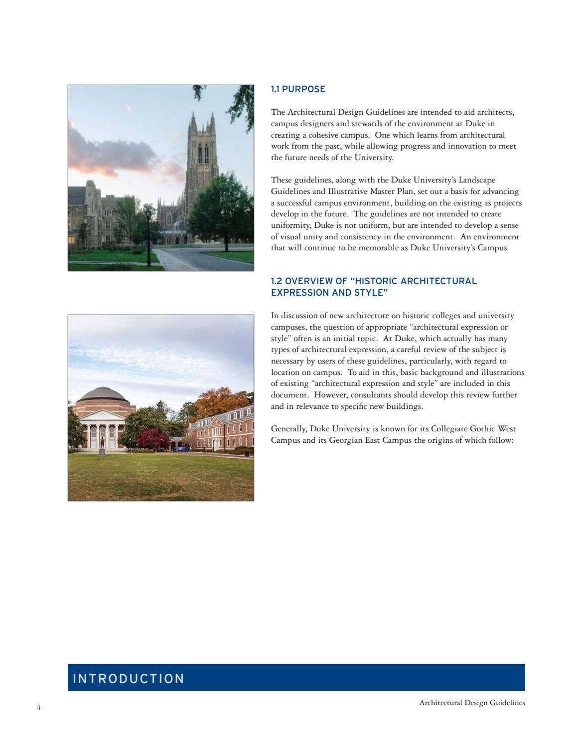 Duke Architectural Design Guidelines by Working Duke - Issuu
