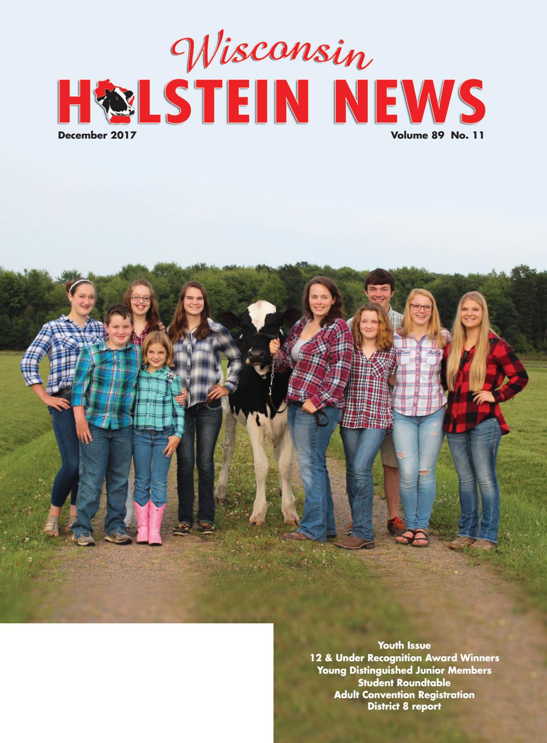 December 2017 WI Holstein News by Wisconsin Holstein News Issuu