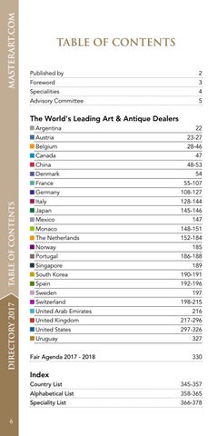 Masterart 家具目录 · 2017 MasterArt Directory 第 7 页