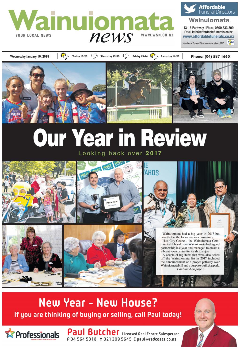 Wainuiomata News 100118 by Local Newspapers Issuu