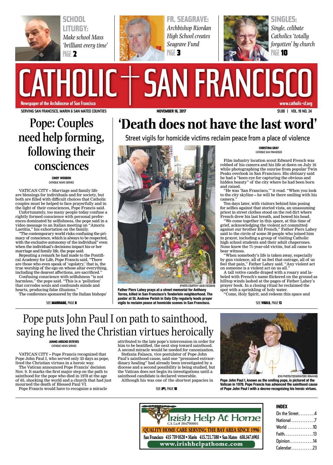 November 16 2017 By Catholic San Francisco Issuu