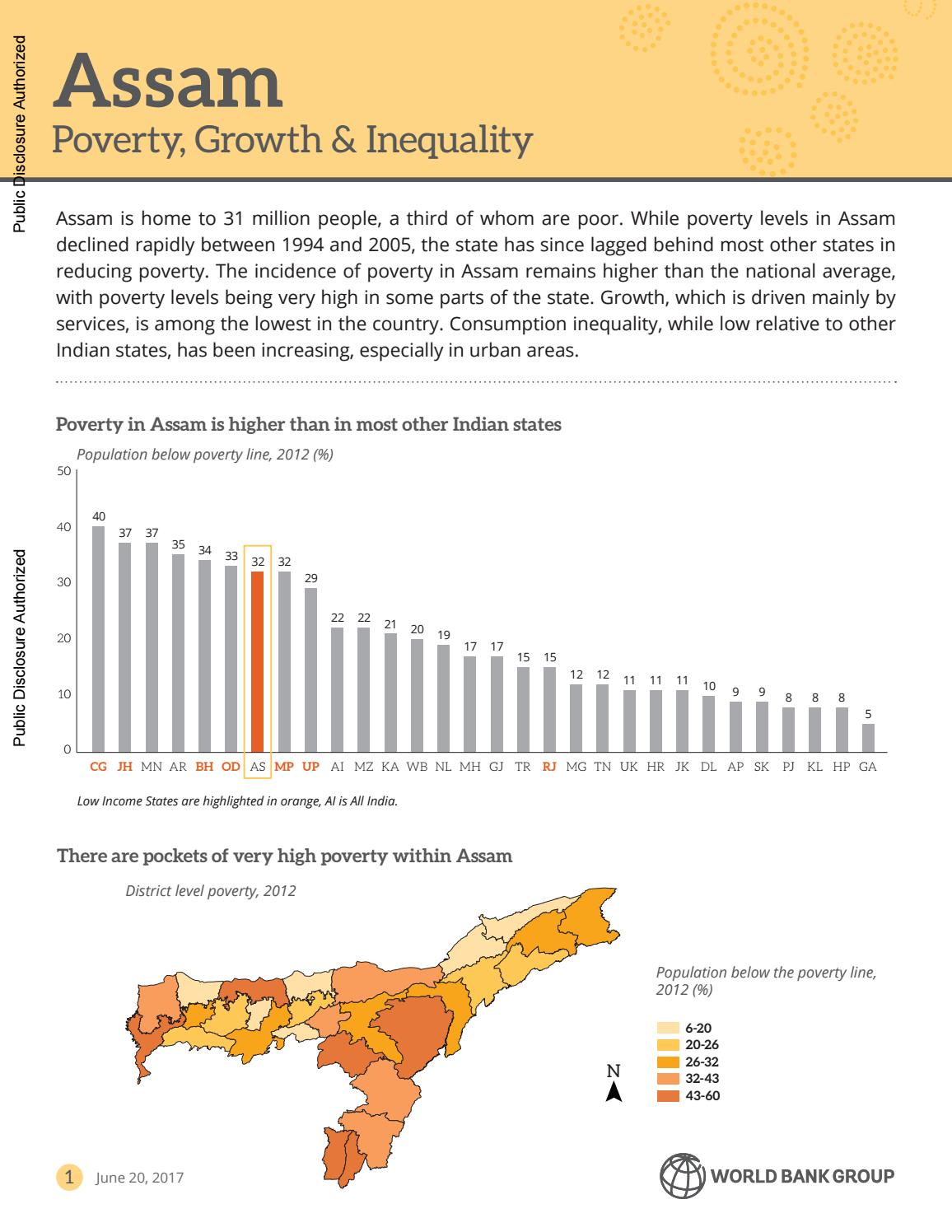 Assam Poverty, Growth and Inequality Brief by World Bank India - Issuu