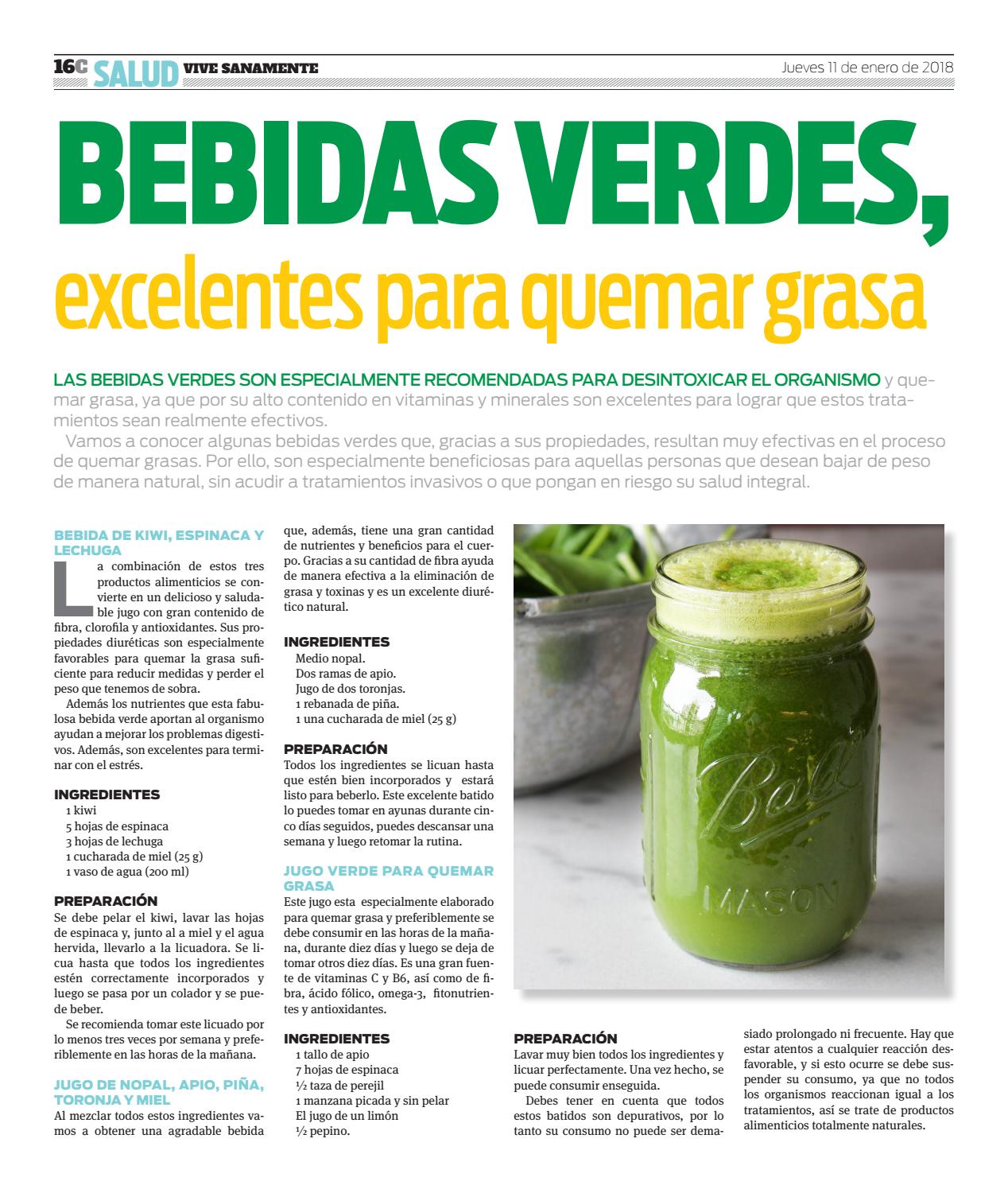licuado de prickly pear cactus y apio maternity que sirve