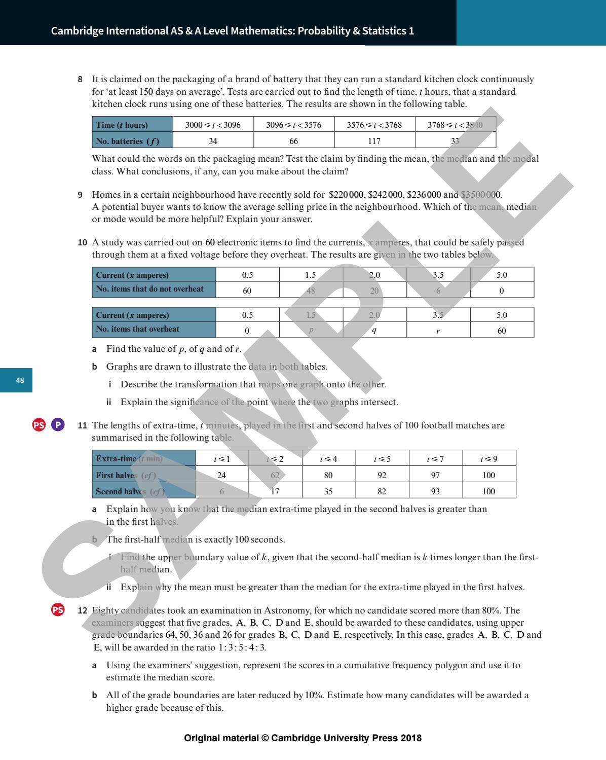 Preview Cambridge International AS & A Level Mathematics: Probability ...