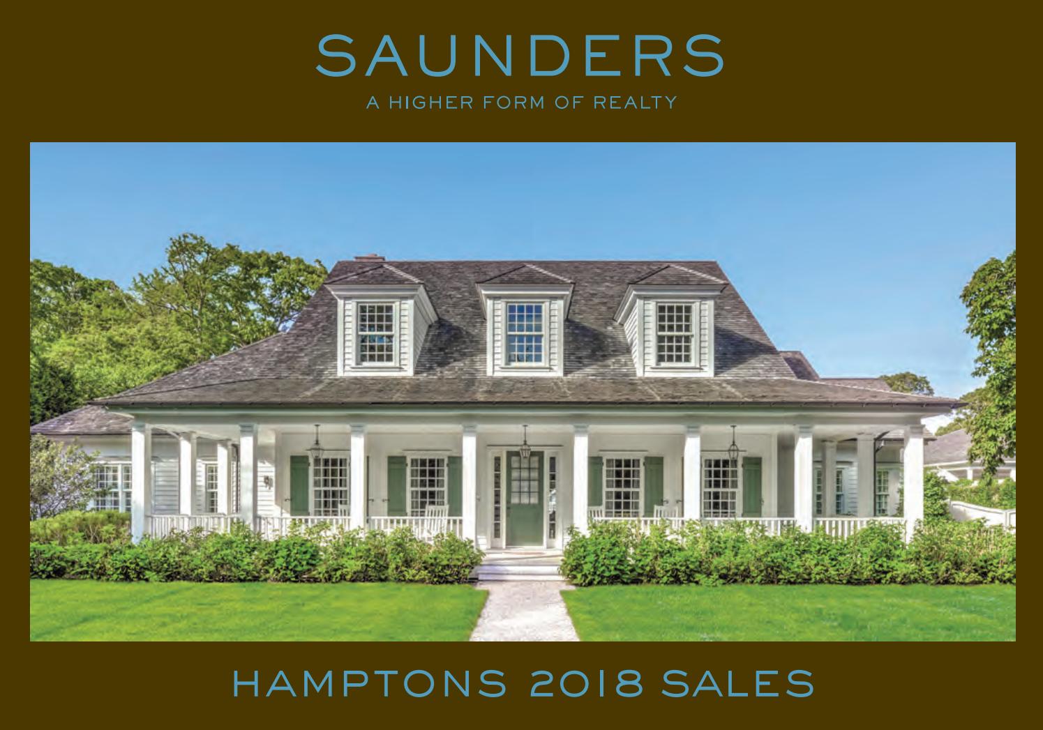Saunders & Associates Hamptons 2018 Sales by Saunders & Associates Issuu