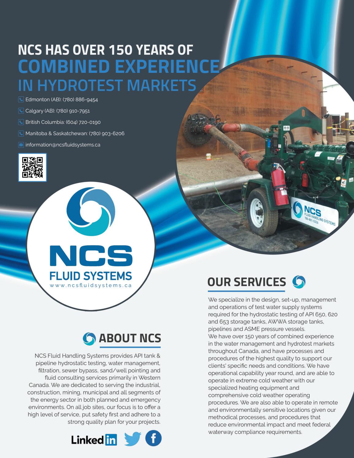 NCS FLUID HANDLING SYSTEMS OVERVIEW by NCS Fluid Handling Systems Inc