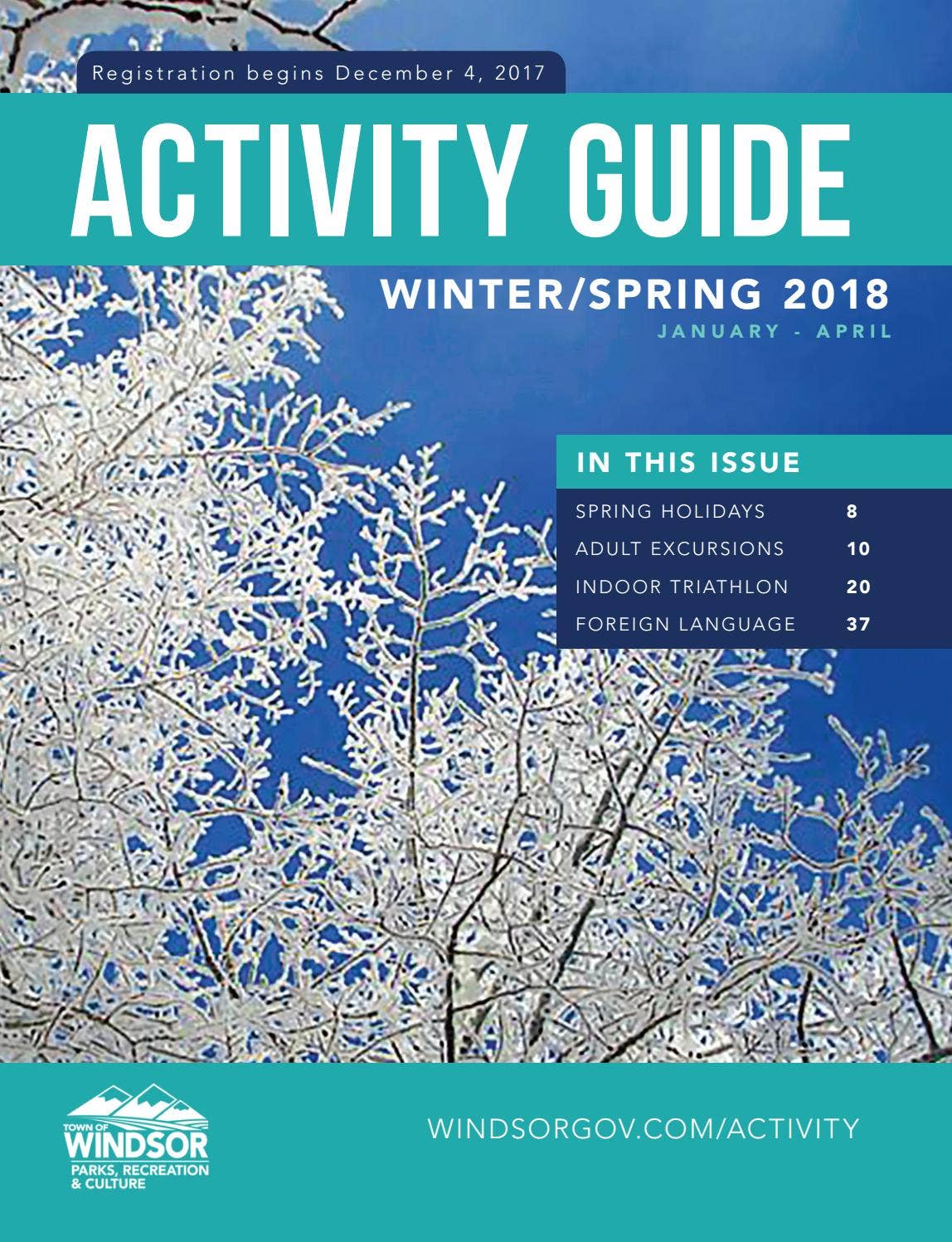 Activity Guide - Winter/Spring 2018 by Town of Windsor - Issuu