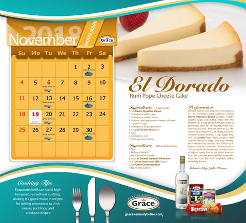 Grace Creative Cooking Calendar 2018 第 13 页