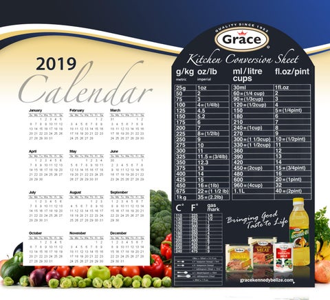 Grace Creative Cooking Calendar 2018 第 15 页