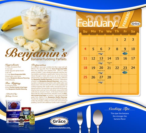 Grace Creative Cooking Calendar 2018 第 4 页