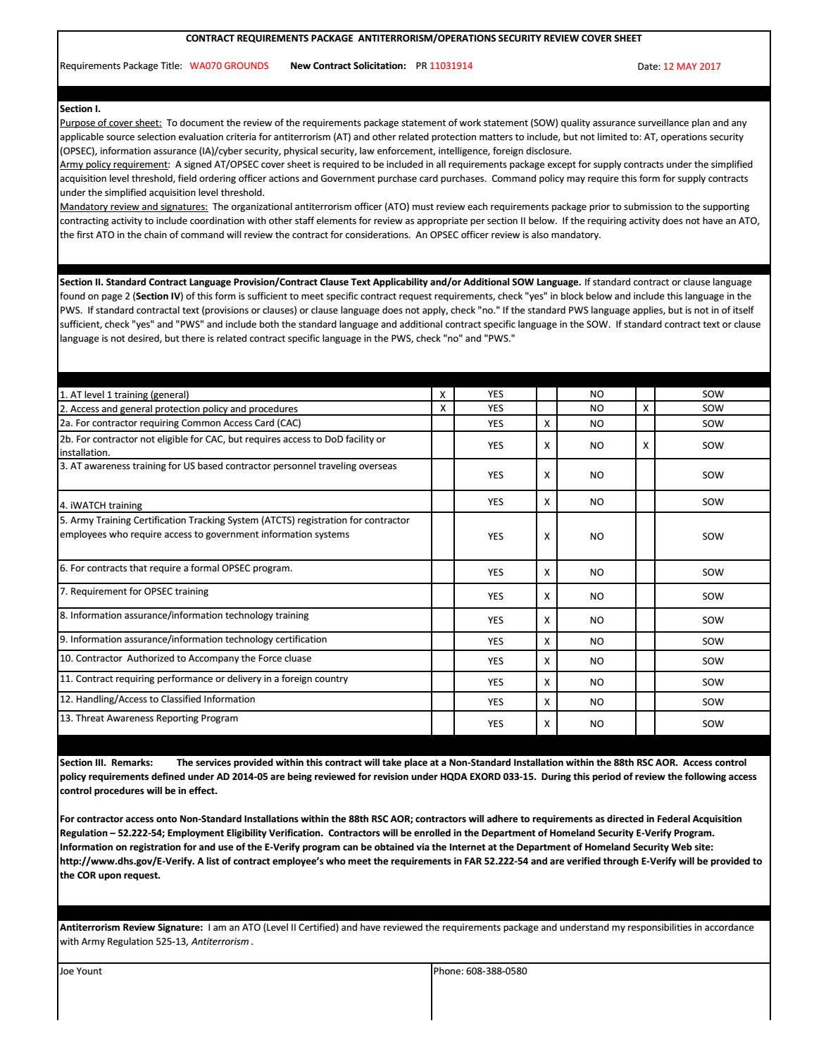 Opsec Checklist.pdf Attachment 3 at opsec cover sheet by CFX Network, LLC - Issuu