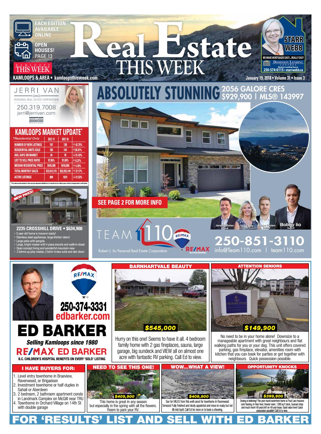 Kamloops Real Estate, January 19, 2018 by KamloopsThisWeek Issuu