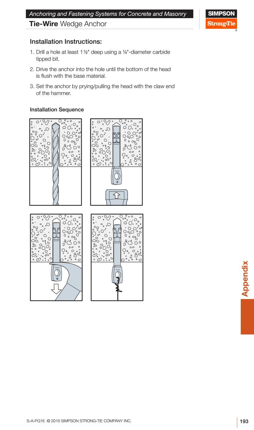 Simpson Strong Tie Catalog by Ram Tool Construction Supply Co. Issuu