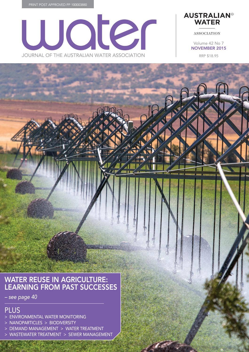 Water Utility Infrastructure Magazine Water Journal November 2015 by australianwater - Issuu