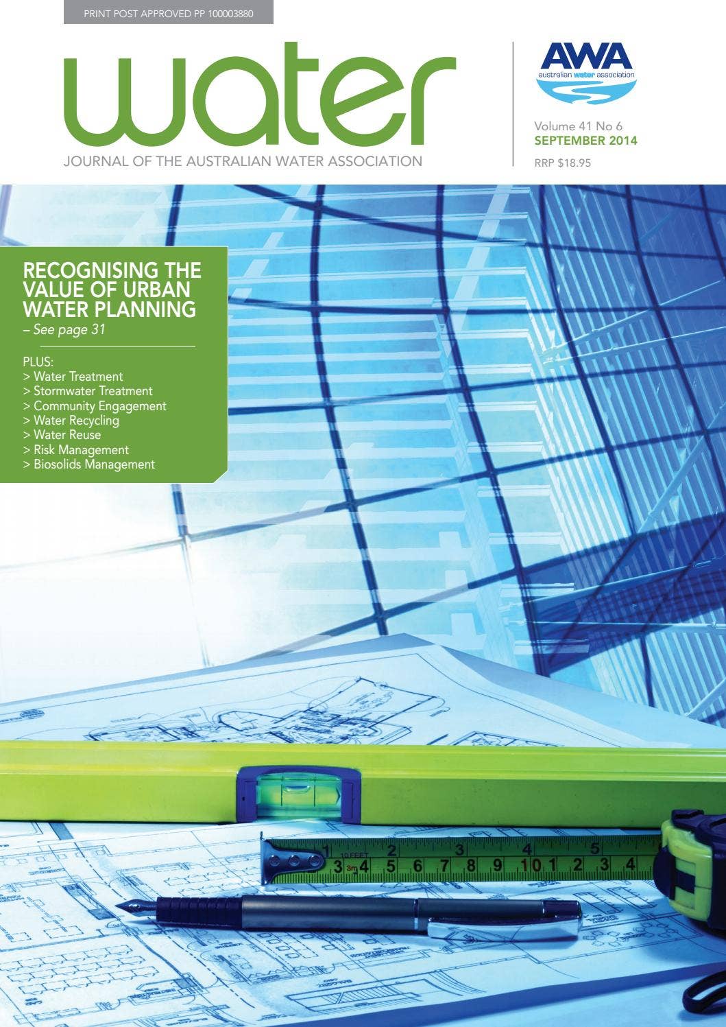 Water Utility Infrastructure Magazine Water Journal September 2014 by australianwater - Issuu