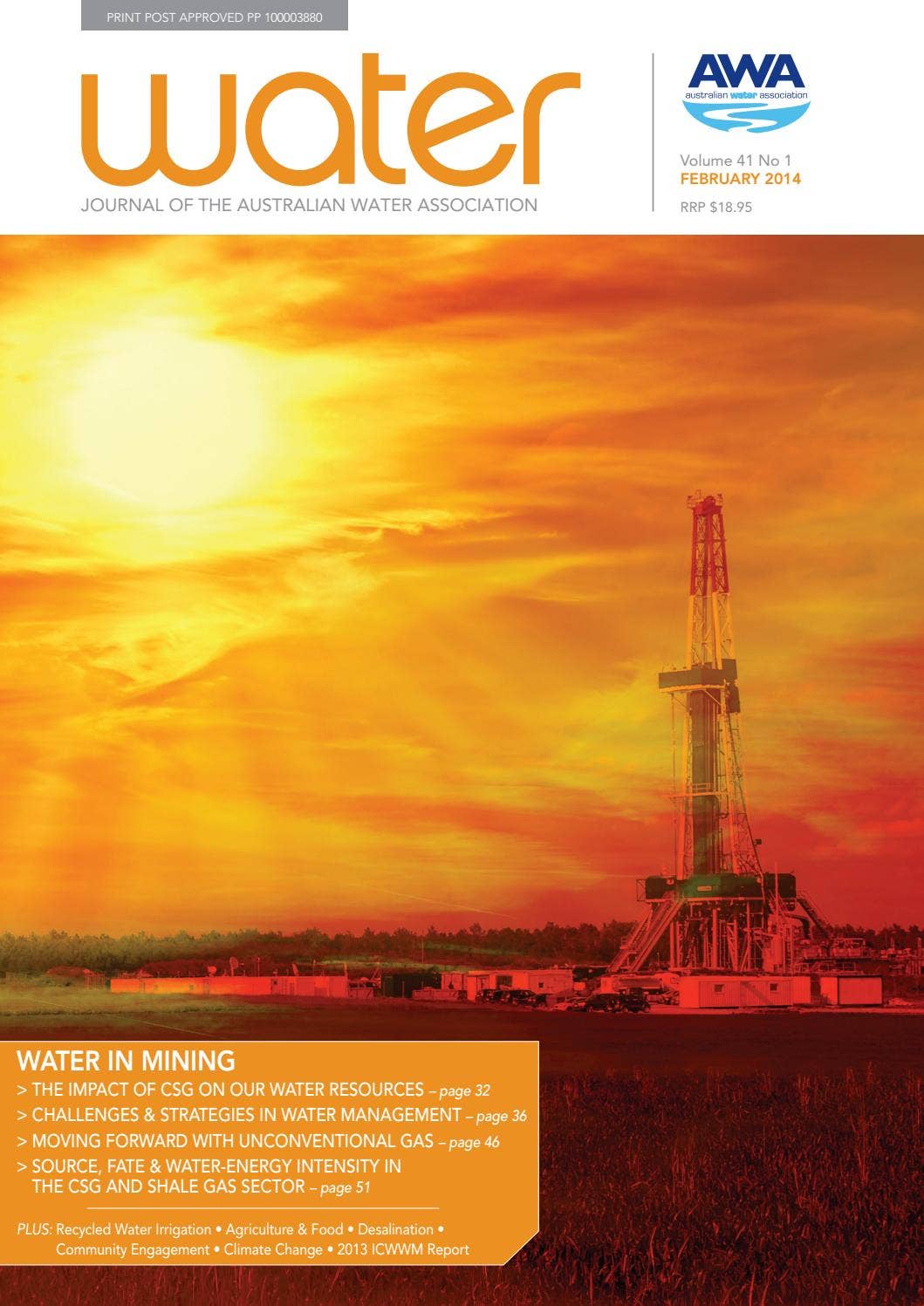 Water Utility Infrastructure Magazine Water Journal February 2014 by australianwater - Issuu