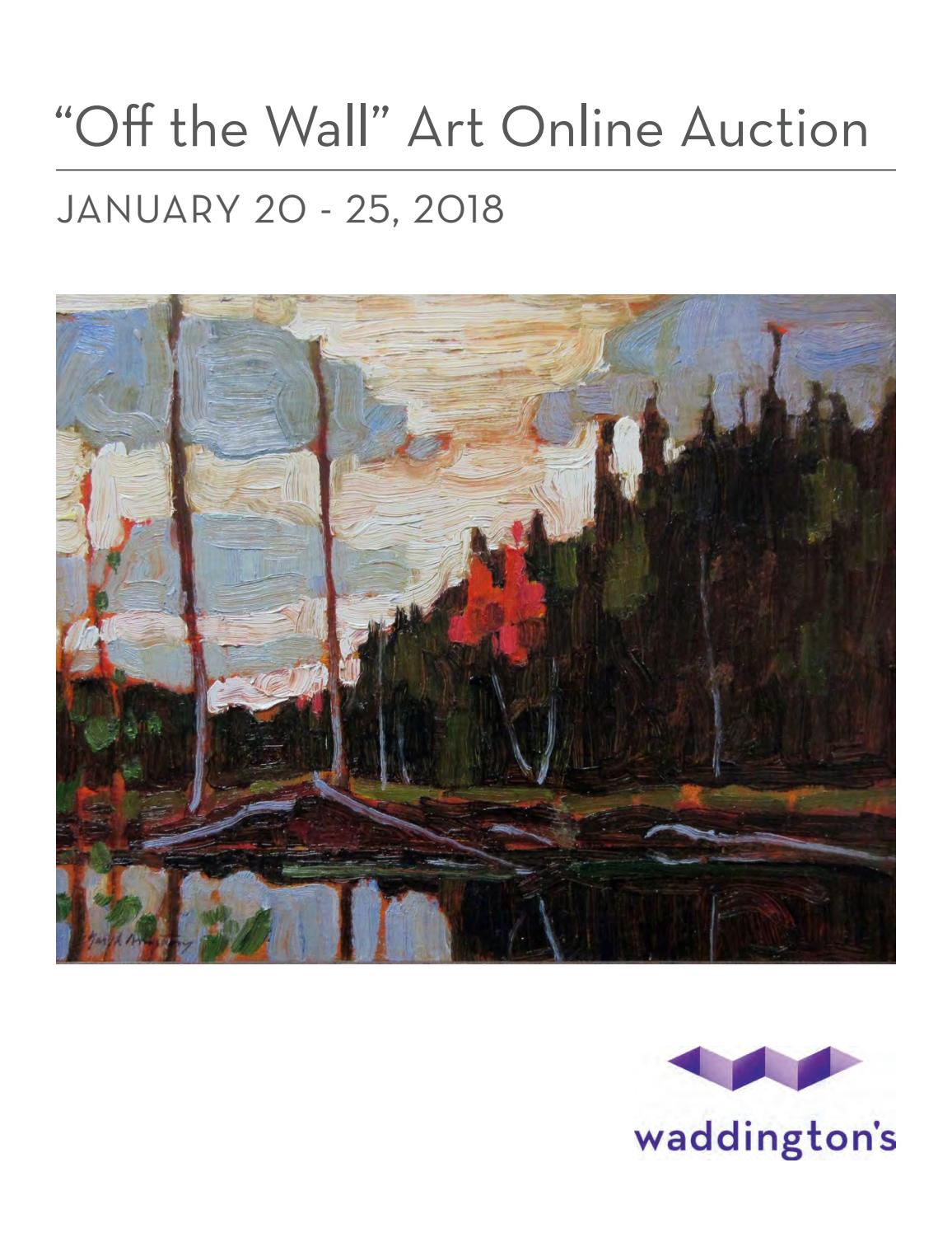 "Off the Wall" Art Online Auction Jan. 20 25, 2018 by waddingtons