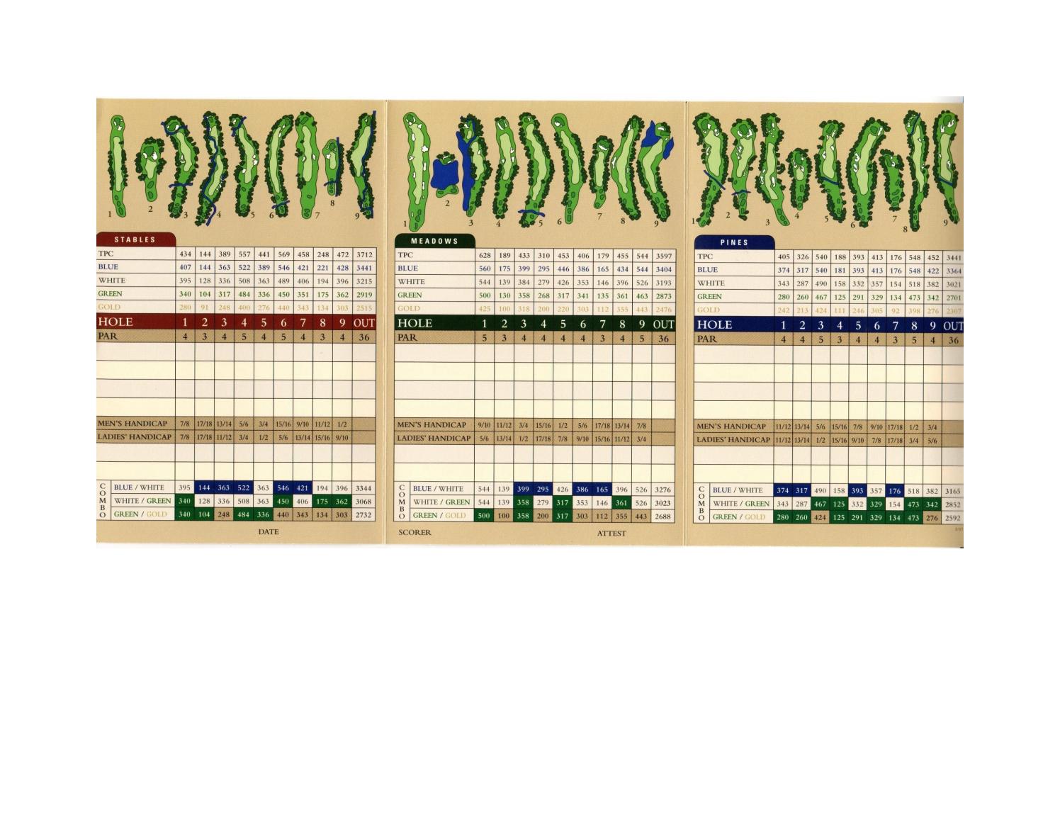 TPC Sugarloaf scorecard by Issuu