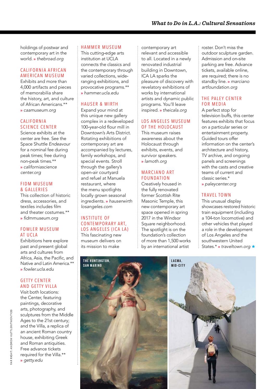 2018 Los Angeles Official Visitors Guide By Los Angeles Magazine