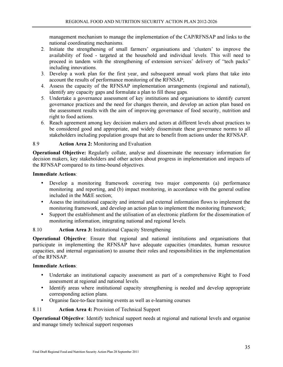 CARICOM Regional Food and Nutrition Security Action Plan by Caribbean ...