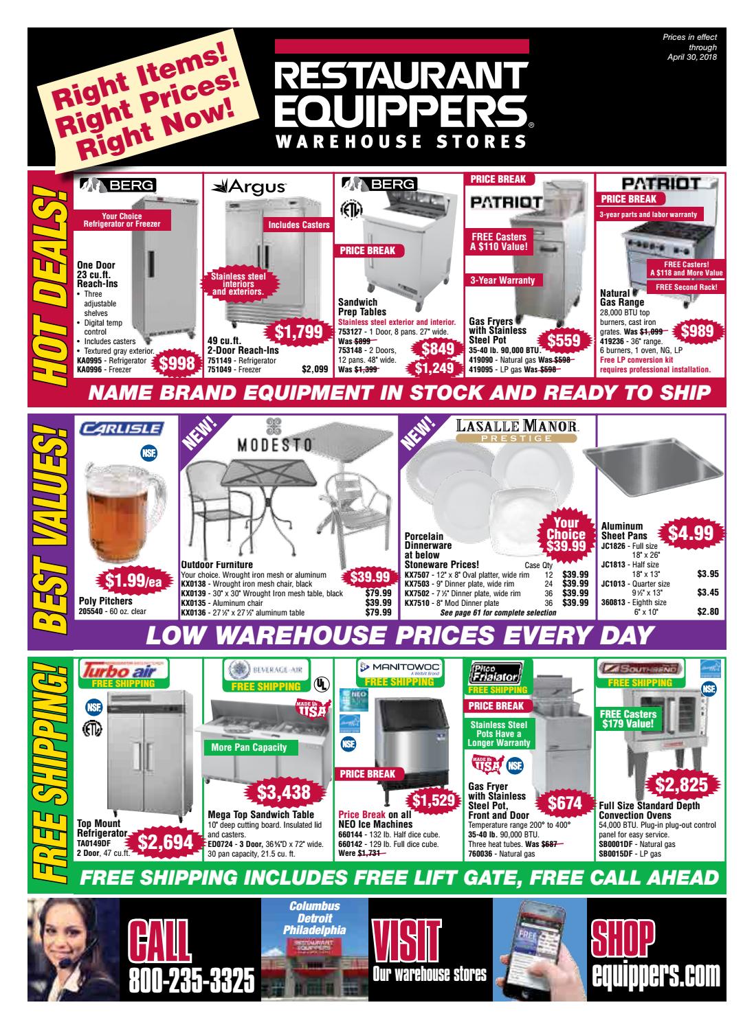 Restaurant Equippers Catalog Spring 2018 by Restaurant Equippers Issuu