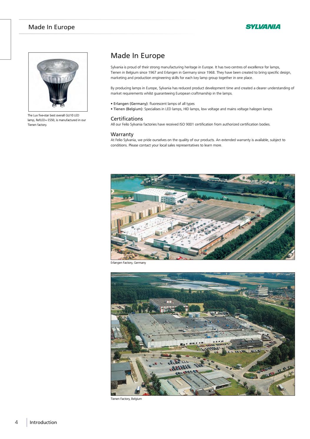 Sylvania Lamps Catalogue By Led World Issuu 