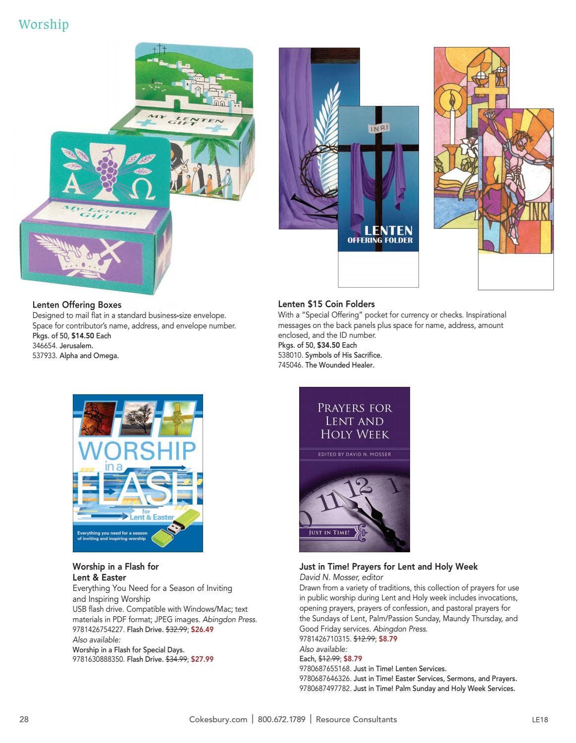 Cokesbury Lent 2018 Catalog by United Methodist Publishing House