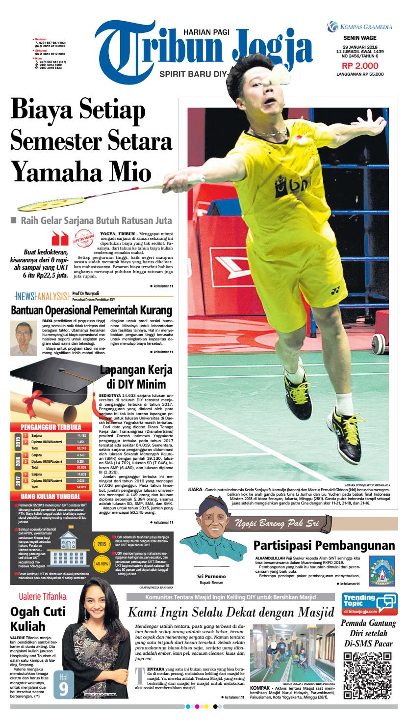Tribunjogja 29 01 2018 By Tribun Jogja Issuu<script async src=