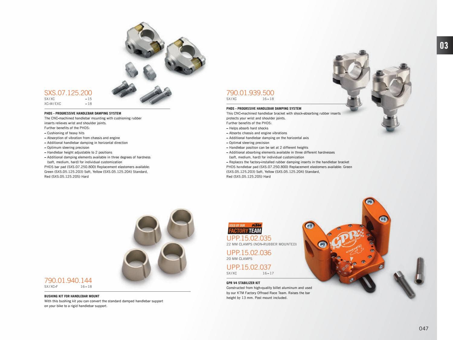 KTM PowerParts Offroad Catalog 2018 USA by KTM GROUP Issuu