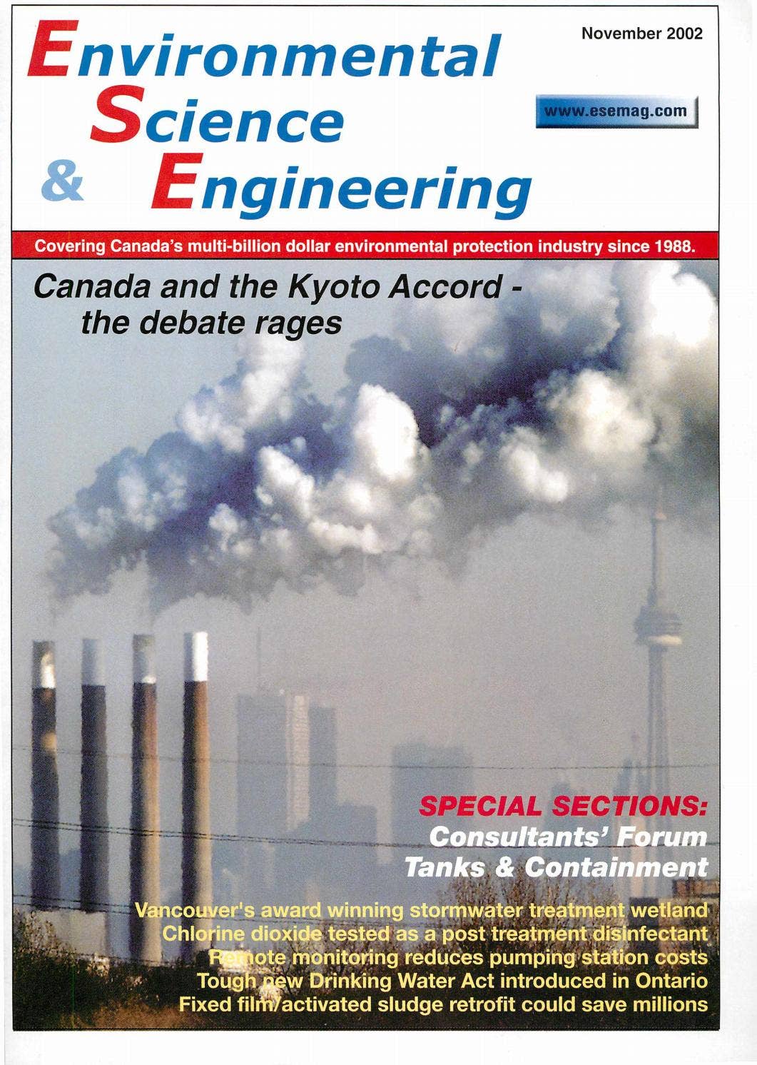 Magazine For Environment Environmental Science & Engineering Magazine (ESEMAG) November 2002 by ...