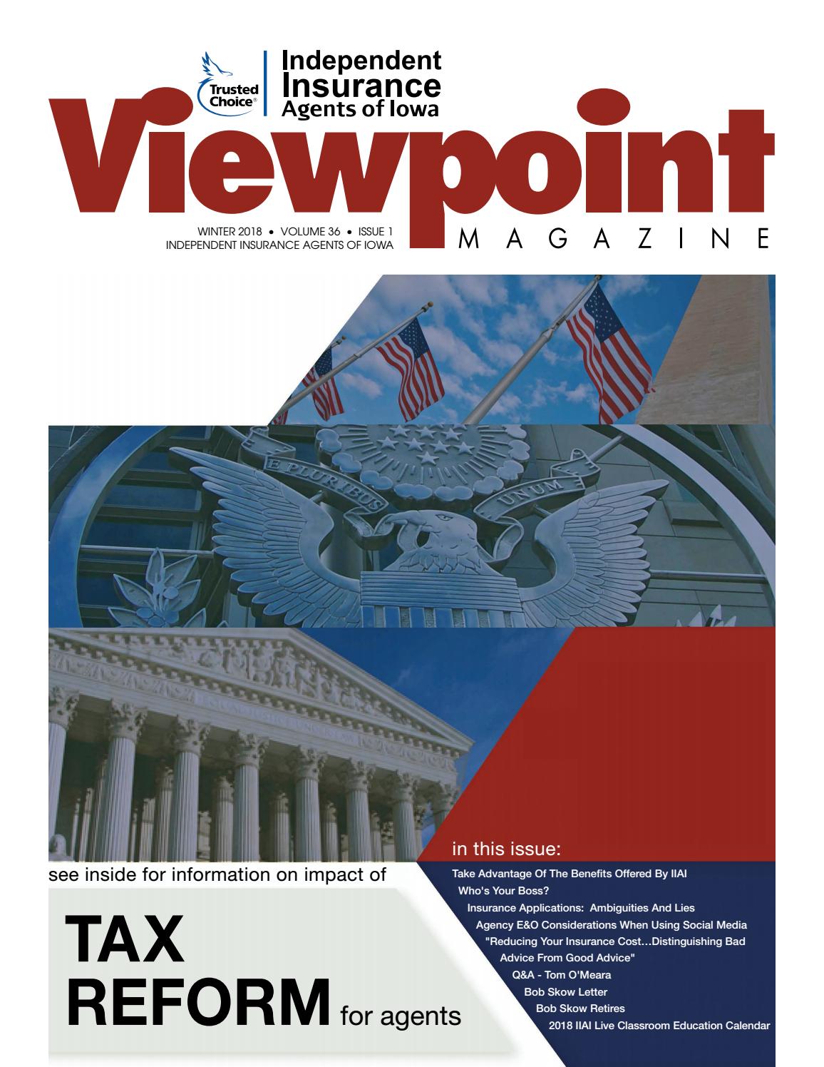 2018 IIAI Winter Viewpoint by Independent Insurance Agents